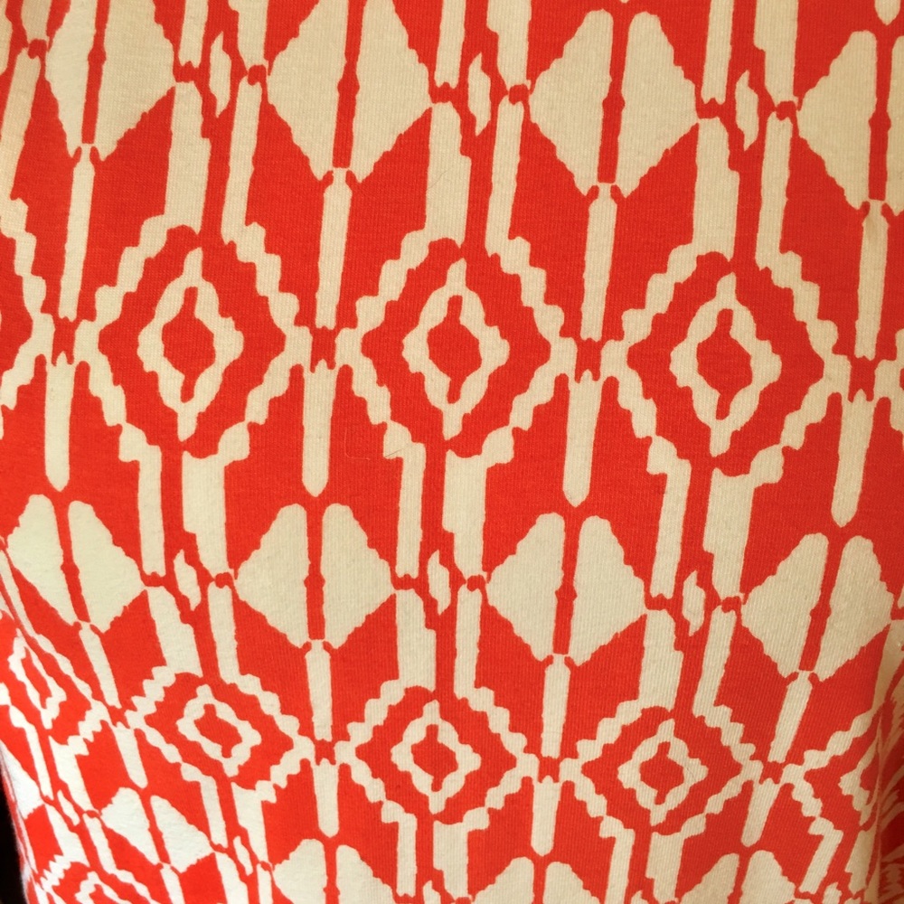Old Navy Orange Ikat Print Dress Size X-Large - Picture 2 of 7
